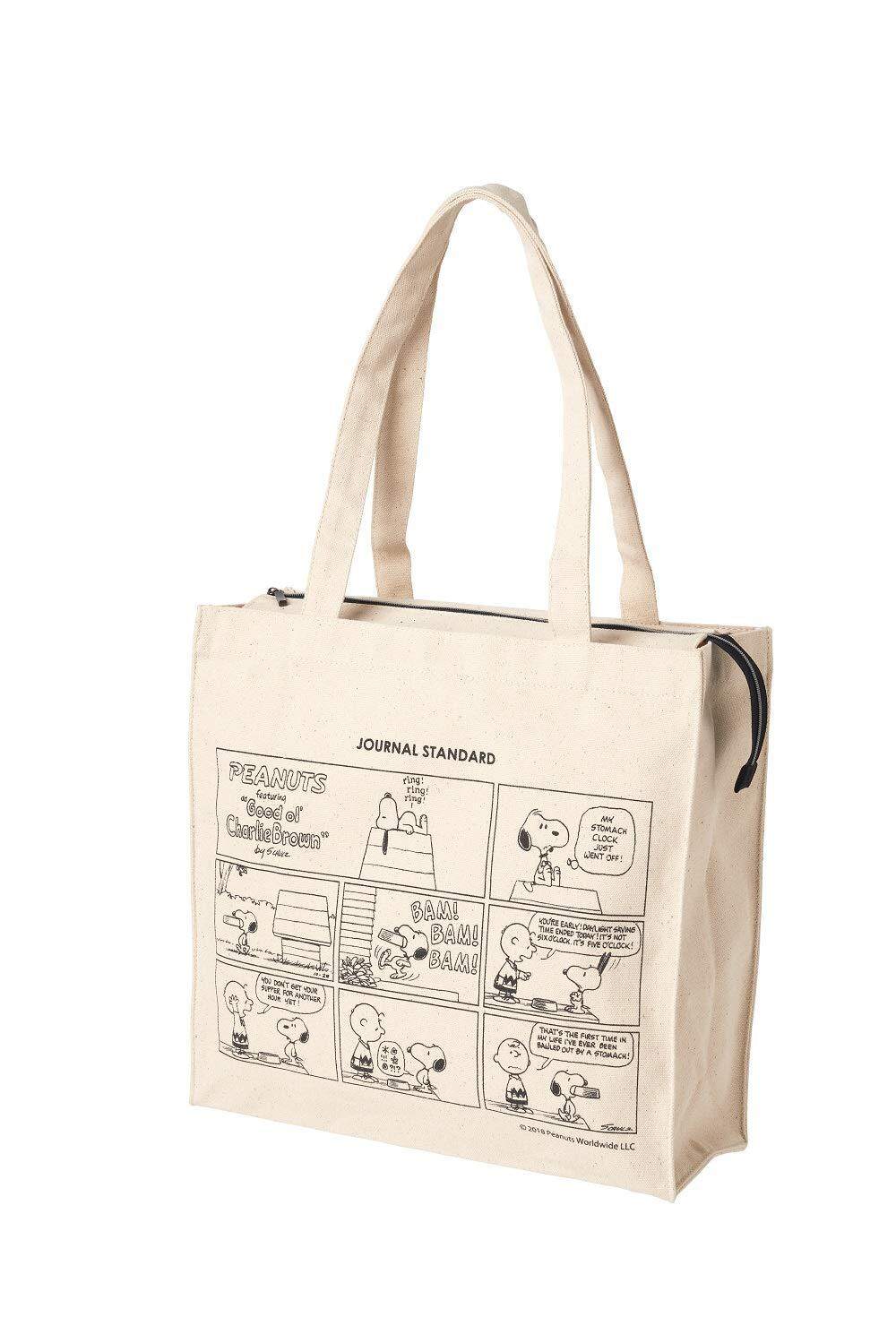 Japanese Magazine Appendix Snoopy Snoopy Comic Canvas Shopping Bag