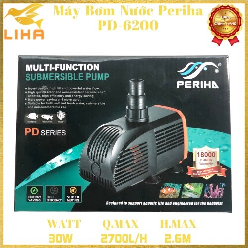 Máy Bơm Nước Periha PD-6200 (30W - 2700L/H - 2.6M) - Lọc Nước Cho Hồ Cá Cảnh