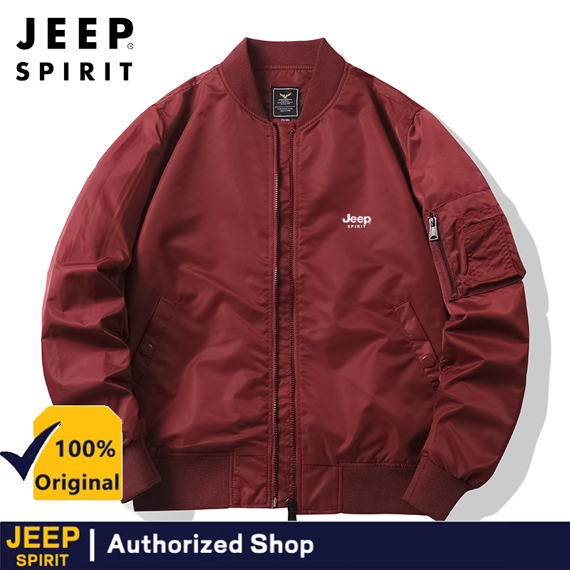 JEEP SPIRIT Spring and Autumn MA1 Pilot Jacket Men