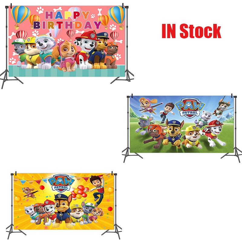 Toystory 1 chiếc phông nền tiệc chủ đề tuần tra chân 3*5ft miếng vải trang trí áp phích sinh nhật đồ dùng tiệc mừng sinh nhật chụp ảnh cho trẻ em quà tặng sinh nhật tiệc mừng năm mới