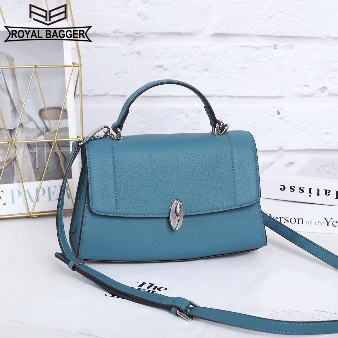 Royal bagger túi xách nữ túi đeo vai tay cầm phía trên họa tiết vải thiều bằng da bò túi đeo chéo thời trang da bò thật ví nữ