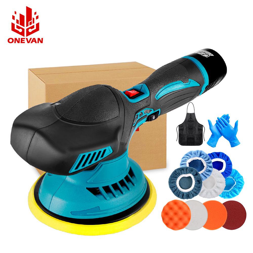 (quà tặng)máy đánh bóng mini không dây 6000 vòng/phút máy đánh bóng ô tô điện 6 bánh máy đánh bóng xe 12v dụng cụ điện điều chỉnh tốc độ