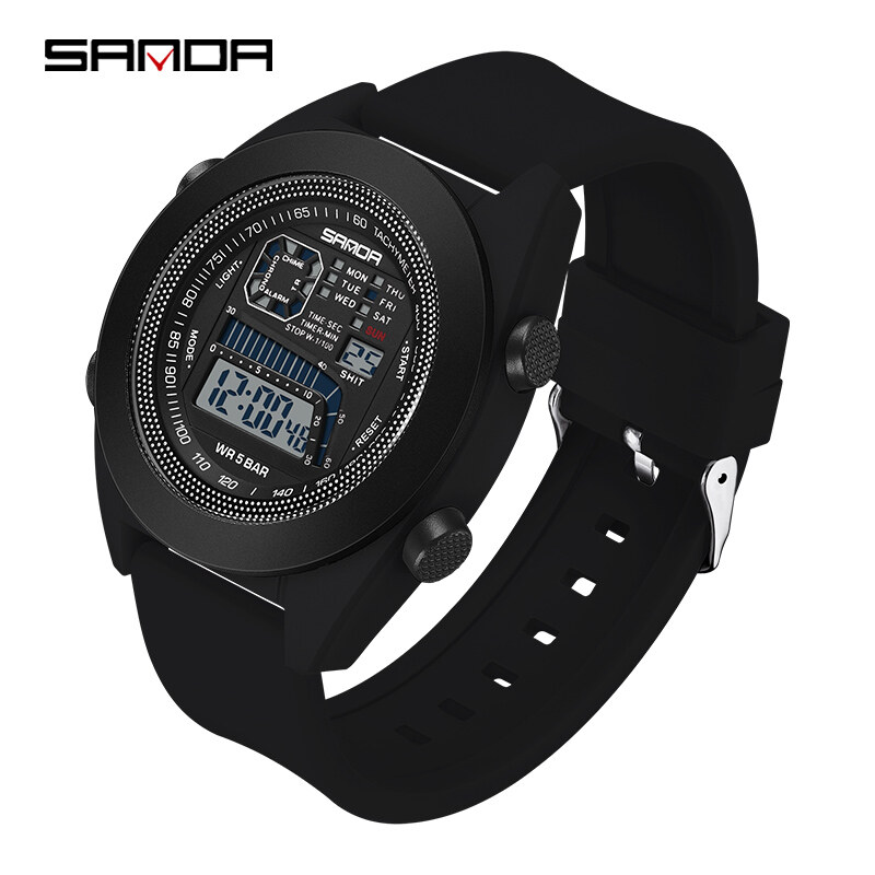 Sandals Noctilucent Electronic Digital Led Luxury Men's Waterproof Sports Leisure Watch SD9025-6 ราคา 227 บาท*ส่งฟรี