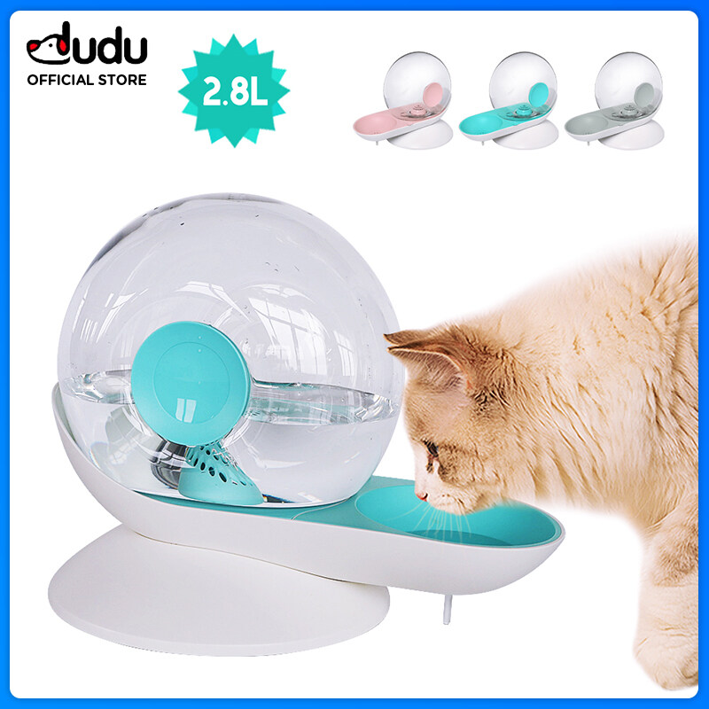 【DUDU Pet】2.8L Automatic Cat Fountain Dog Pet Drinking Water Dispenser Dog Fountain Cat Pets Water Bowl Large Drinking Bowl ราคา 684 บาท*ส่งฟรี