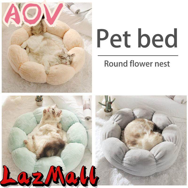 AOV Giường Cho Mèo Hình Hoa Giường Cho Chó Siêu Mềm Thảm Cho Mèo Thú Cưng Dễ Thương Và Thoải Mái Giường Thú Cưng Dày Dặn Chống Trượt Giao Hàng Miễn Phí