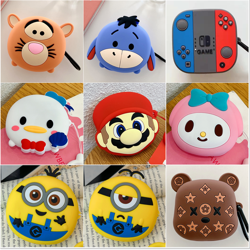 Ốp Silicon Hoạt Hình 3D Cho Beats Fit Pro (2021) Ốp Bảo Vệ Chống Sốc Dễ Thương Cho Túi Beats Fit Pro