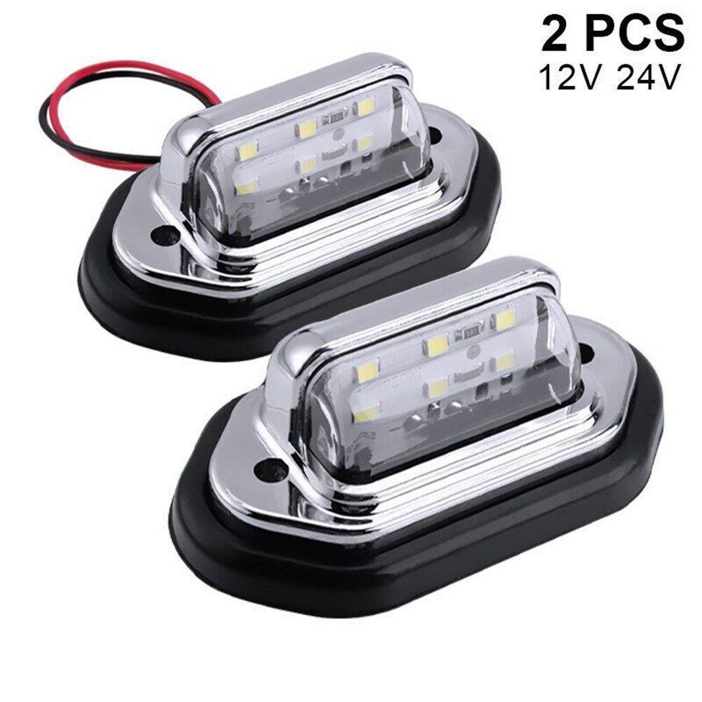 【Aust】 biển số xe ánh sáng đèn gắn biển số xe 1PC 6 đèn LED ánh sáng trắng cửa nhựa ABS ánh sáng