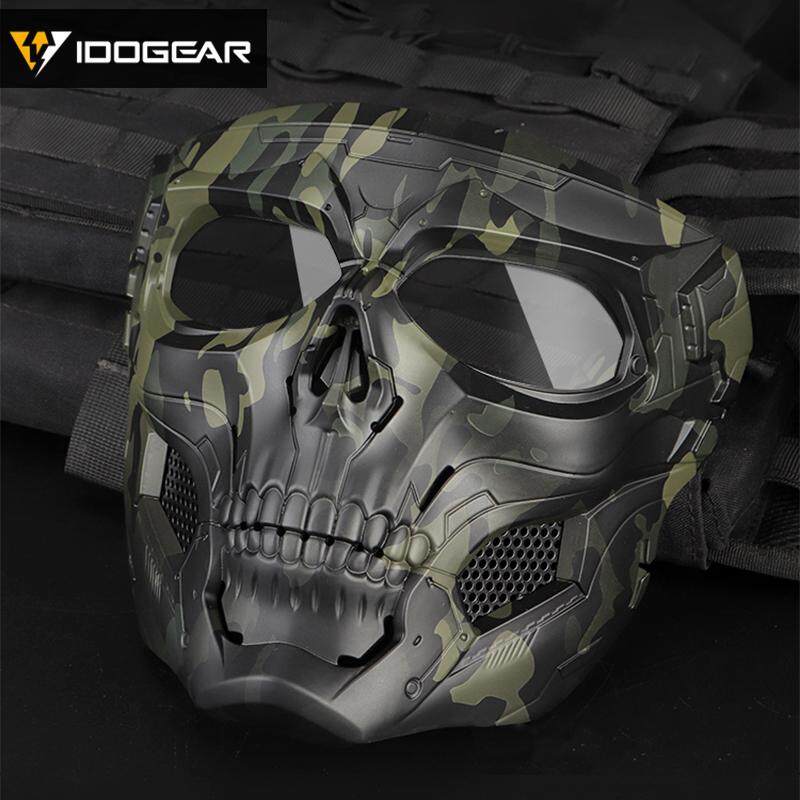 IDOGEAR Tactical Ful Face Mask Skull Protective Scary Devil Duty Army ...