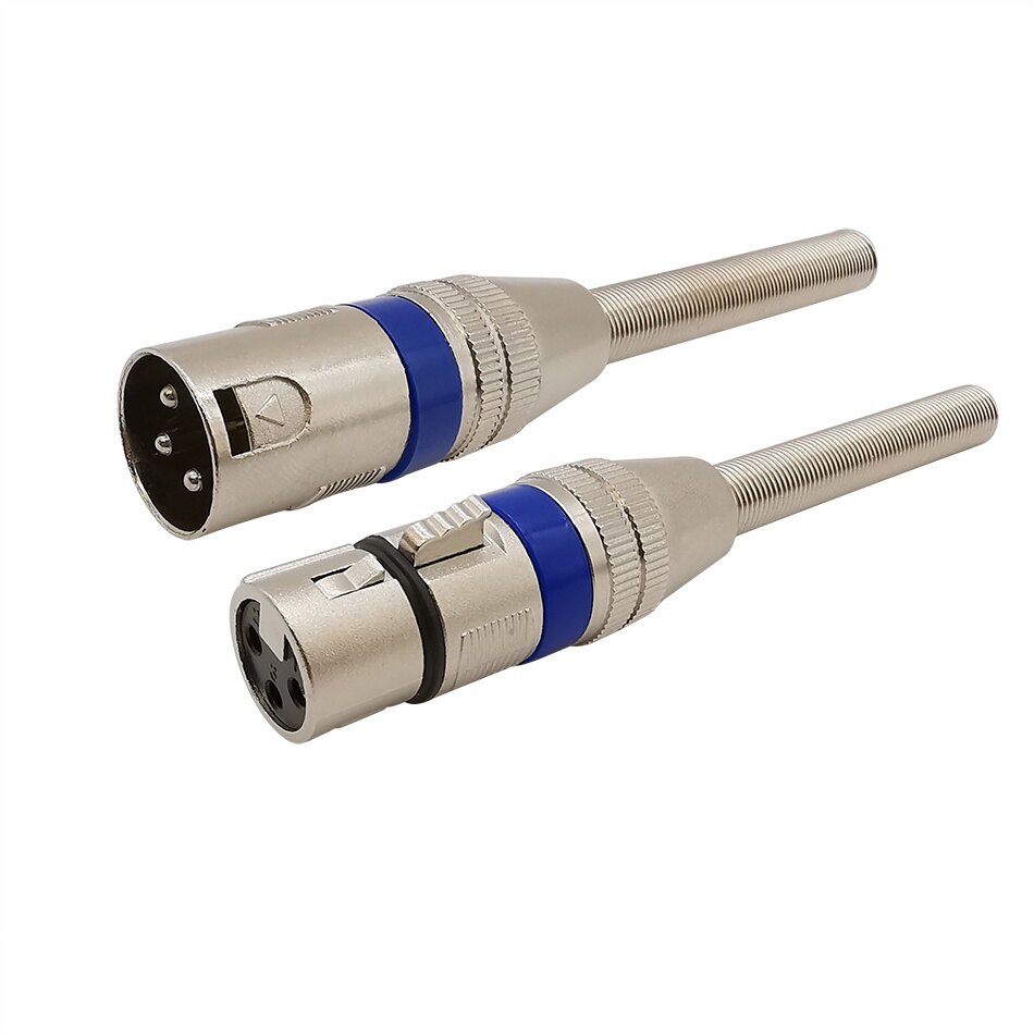 Zpostun đầu nối cáp 3 chân xlr neutrik - xlr đực cái male & female hợp kim hàn dây
