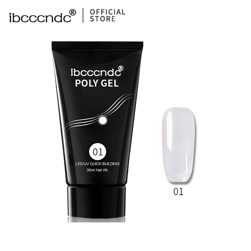 Ibcccndc Lọ gel làm móng Poly Gel dung tích 30ml màu sắc tươi sáng dễ dàng sử dụng - INTL