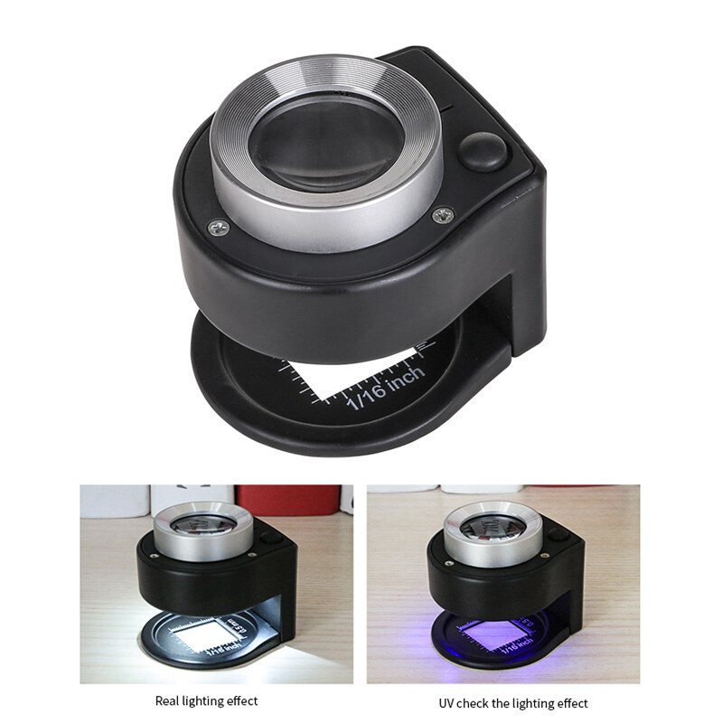 Kính lúp đồng hồ kim hoàn hd 30x kính lúp kính lúp kính lúp kính lúp bỏ túi mini, kính lúp kính hiển vi có đèn led uv