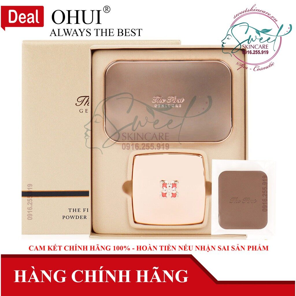 Bộ phấn phủ Ohui The First Geniture Powder Pact Special Set - Trang điểm chống nắng nâng tông tự nhiên