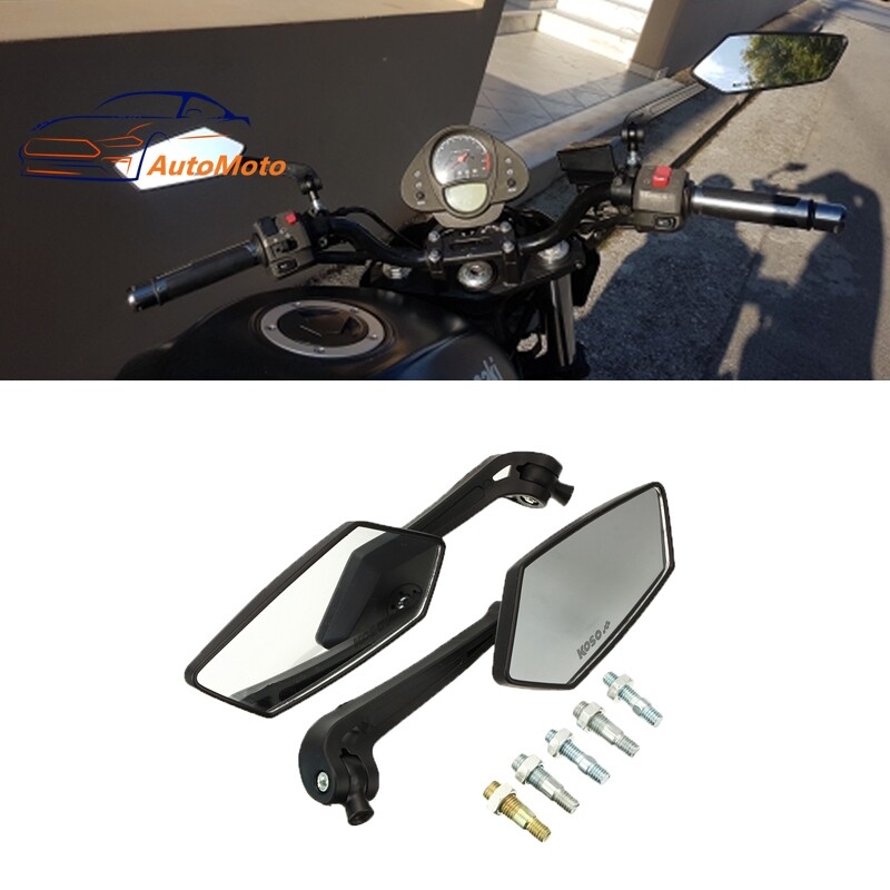 Gương Chiếu Hậu Xe Máy Thông Dụng Gương Bên Có Thể Gập Lại Điều Chỉnh 360 Độ Dành Cho Kawasaki KTM Yamaha Honda