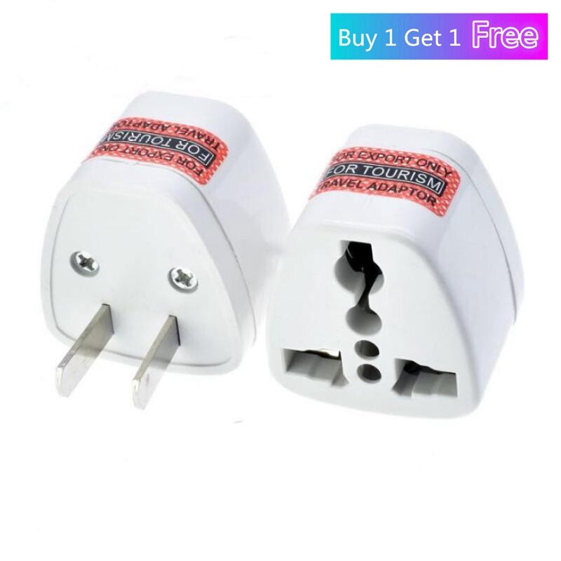 [Mua 1 Tặng 1 Miễn Phí] Bộ Chuyển Đổi Du Lịch Đa Năng Bộ Chuyển Đổi Nguồn Pin 2 Chân Phẳng Ổ Cắm Sạc Cho Máy Tính Xách Tay Philippines Thái Lan Mỹ Home Cắm