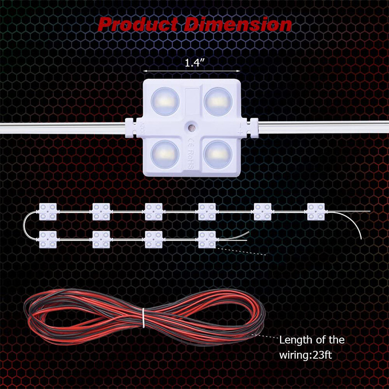 Generic 5m 12V 8/20/40 LEDs Van Interior Light Kit LED Truck Bed Light