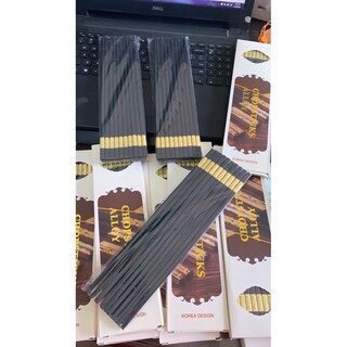 Hộp 10 đôi đũa mạ hợp kim chống mốc