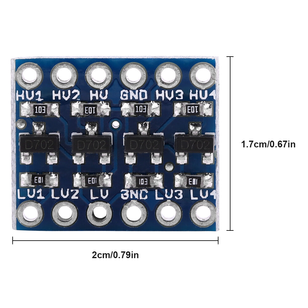 4 kênh IIC I2C Mức logic chuyển đổi 5V đến 3.3V Bi-directional Shifter mô-đun cho Arduino