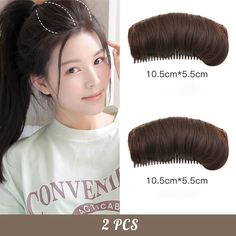 Bộ Tóc Giả Nữ 10Cm, Chân Tóc Mềm, Lông Độn Vô Hình