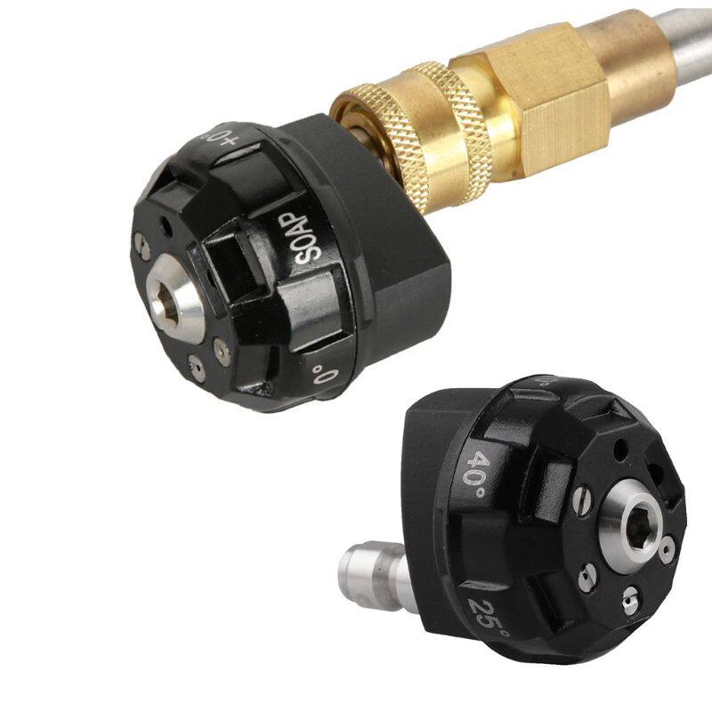 Đầu Vòi Phun Máy Rửa Áp Lực 6 Trong 1 Thay Đổi Áp Suất Kết Nối Nhanh 1/4 Inch