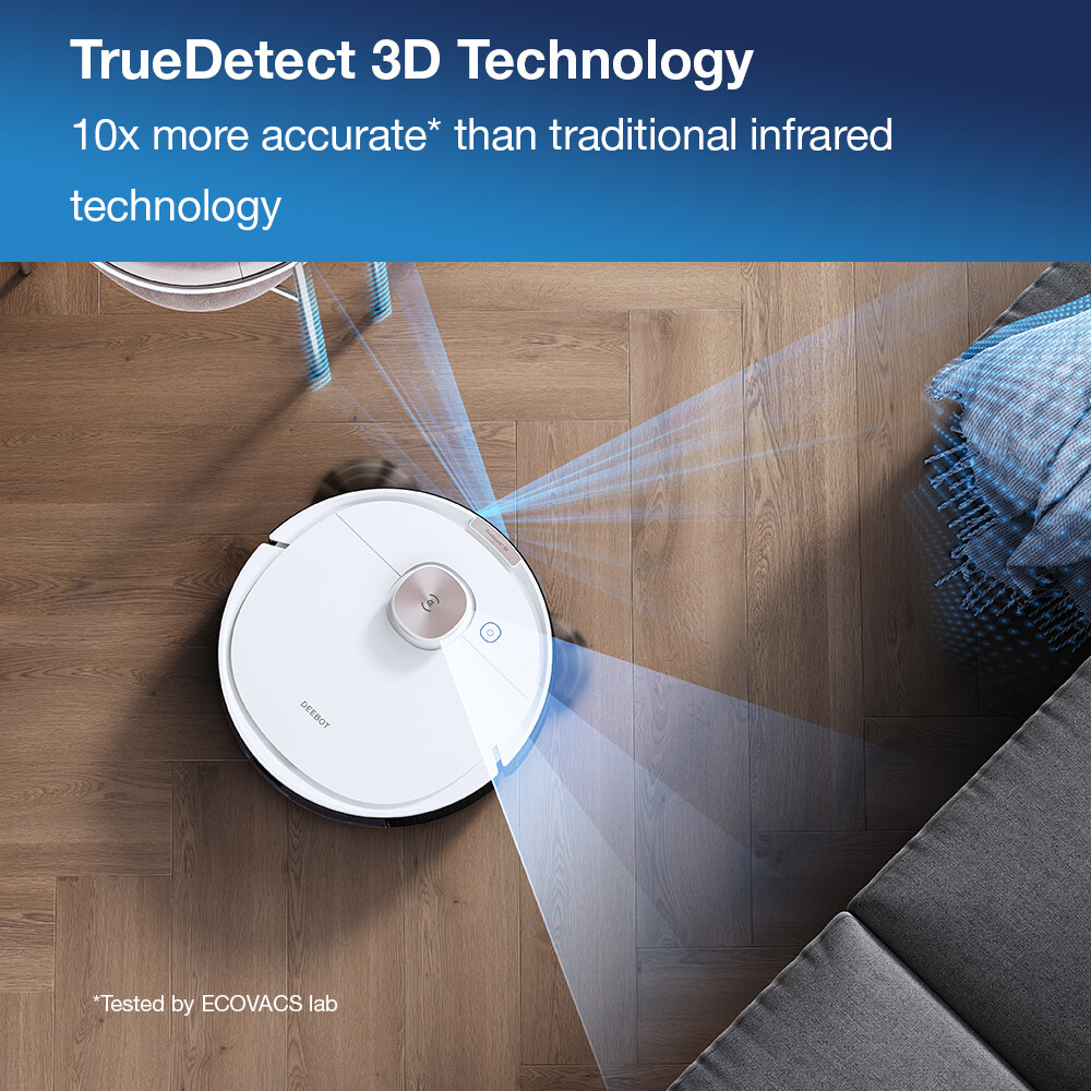 ECOVACS DEEBOT OZMO T8 Robot Vacuum Cleaner with【3D High Precision