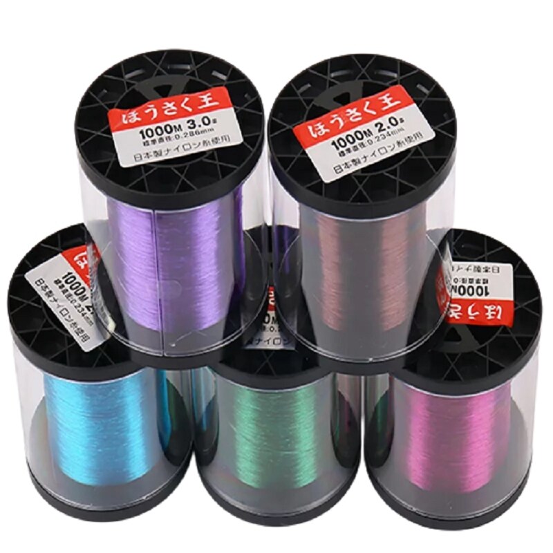 Dây câu cá 1000m dây cước chắc chắn dây câu cá chép nước mặn vật liệu phủ fluorocarbon