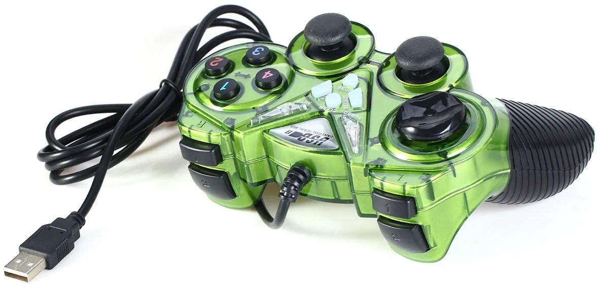 USB908 Double Dual Shock Controller USB 2.0 Gamepad Cable 1.5m with