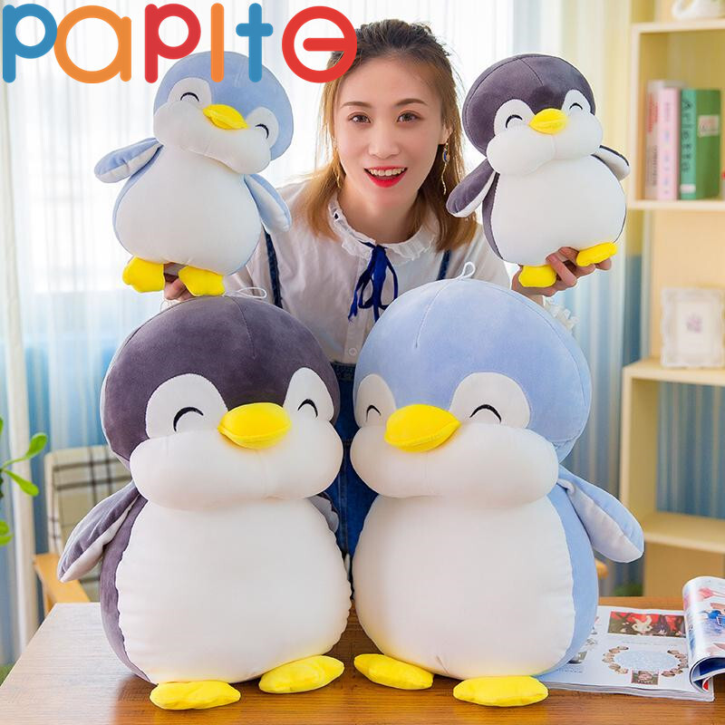 PAPITE [Hàng Có Sẵn] Gối Nhồi Bông Hình Chim Cánh Cụt Béo Dễ Thương 25-50CM Đồ Chơi Búp Bê Cho Bé Trai Bé Gái Quà Tặng Sinh Nhật Giáng Sinh Đồ Chơi Nhồi Bông Mềm