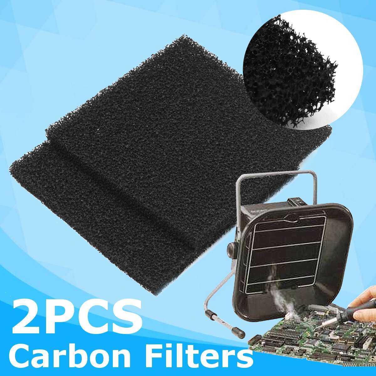 2pcs Activated Carbon Filter For Kitchen Extractor Fan Paper Non-woven Anti Oil Cooker Hood Extractor Fan Solder Smoker Filter