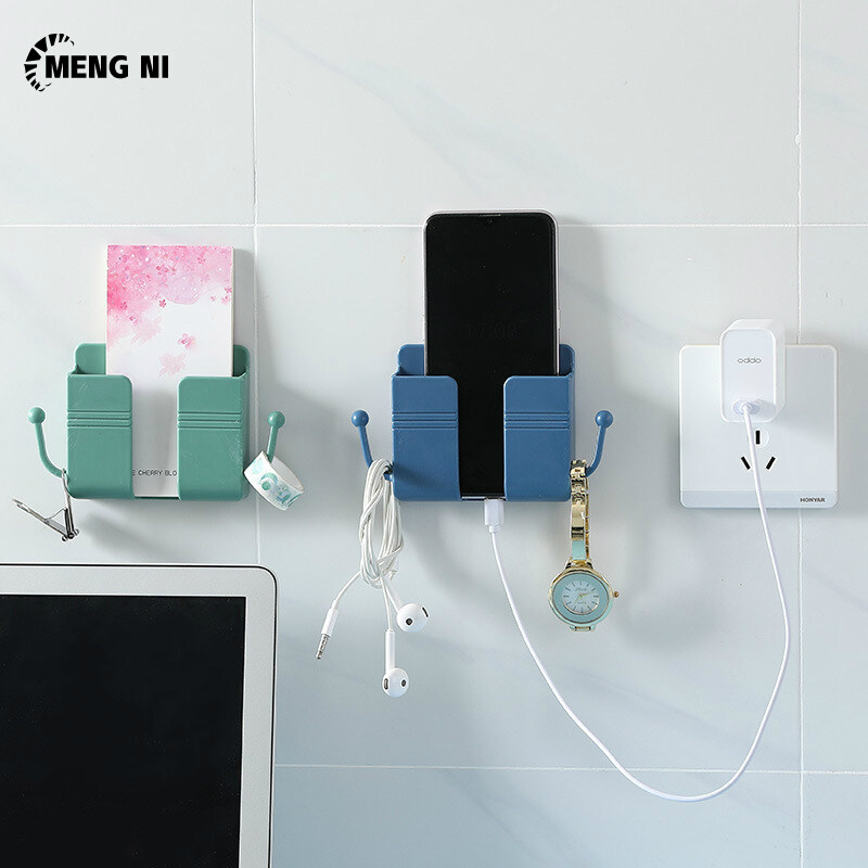 Hangdianhộp đựng gắn tường hộp đựng sạc điện thoại di động điều khiển từ xa đa năng hộp đựng đồ gắn tường
