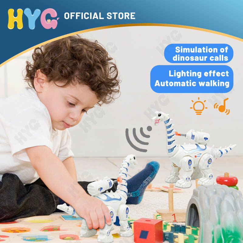 Đồ Chơi Khủng Long HYG, Khủng Long Robot Phóng Điện, Khủng Long Phát Sáng Đi Bộ Điều Khiển Từ Xa, Khủng Long Hiệu Ứng Âm Thanh Tuyệt Vời, Đồ Chơi Trẻ Em, Age3 +, Quà Tặng Cho Bé Trai Và Bé Gái,