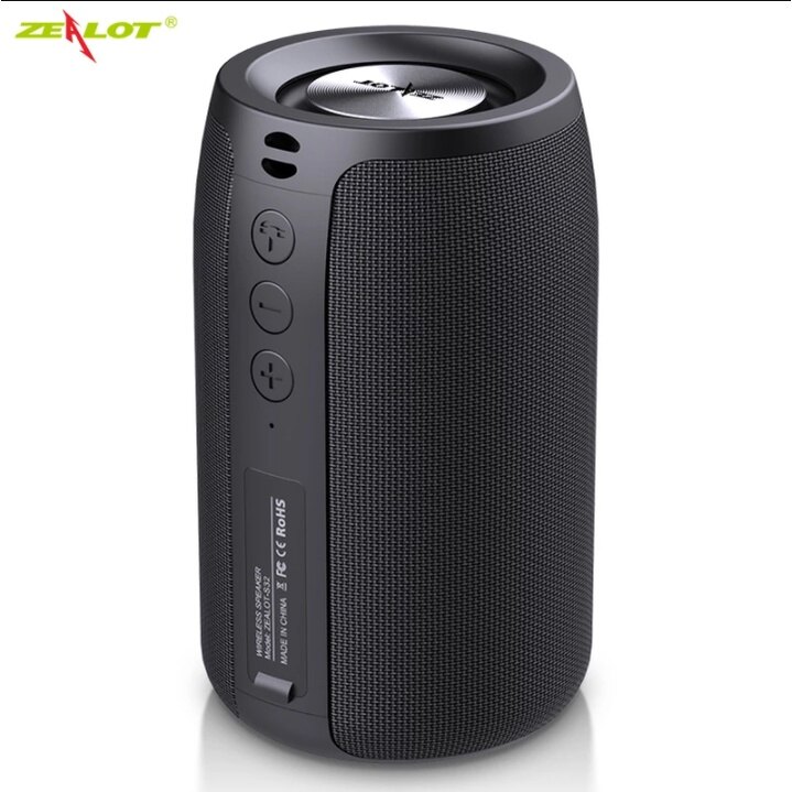 Loa di động bluetooth tws loa cột mini không dây chống nước ngoài trời hỗ trợ thẻ tf fm stereo 3d hi-fi cho zealot s32