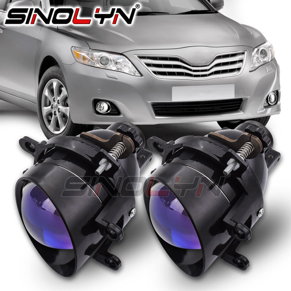 Sinolyn Fog Light Tuning For Toyota Camry/Corolla/RAV4/Yaris/Auris/Highlander Bi-xenon Projector Lens H11 D2H HID LED Bulb Car Lights Accessories DIY ราคา 1,783 บาท*ส่งฟรี
