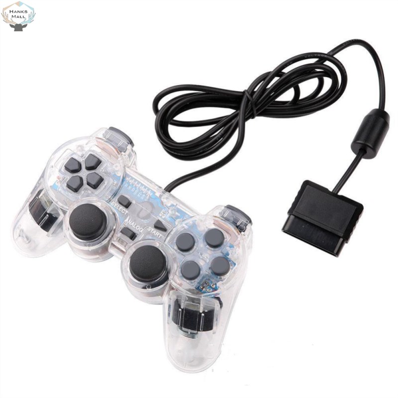 Hanks tay cầm chơi game kết nối có dây tay cầm chơi game rung đôi cho ps2