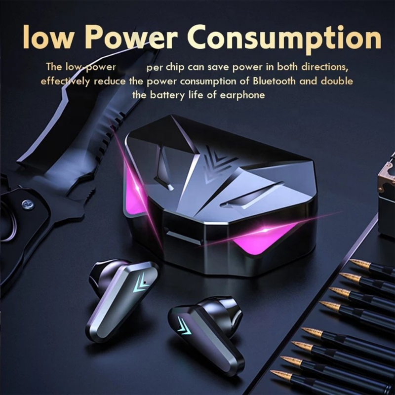  Tai Nghe Chơi Game X15 TWS Độ Trễ Thấp TWS Tai Nghe Bluetooth Có Mic Game Đèn LED Tai Nghe Bluetooth Tai Nghe Không Dây 