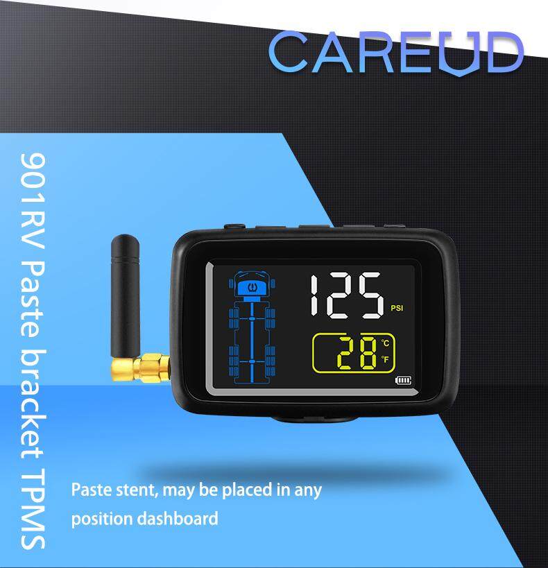 CAREUD Wireless Car Truck Tire Tyre Pressure Monitoring System with 22 External Sensor