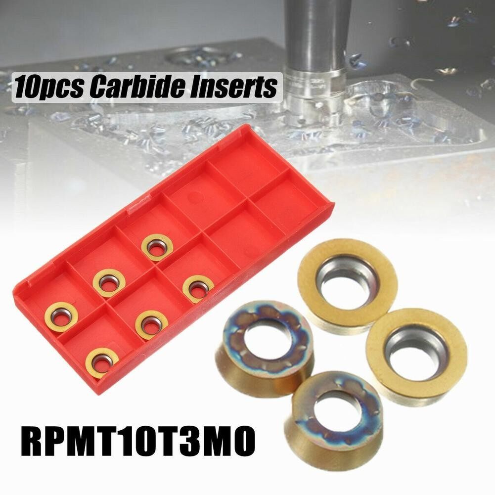 Toolstar 10 cái mũi cắt cacbua cho máy tiện cnc dụng cụ phay thép cnc