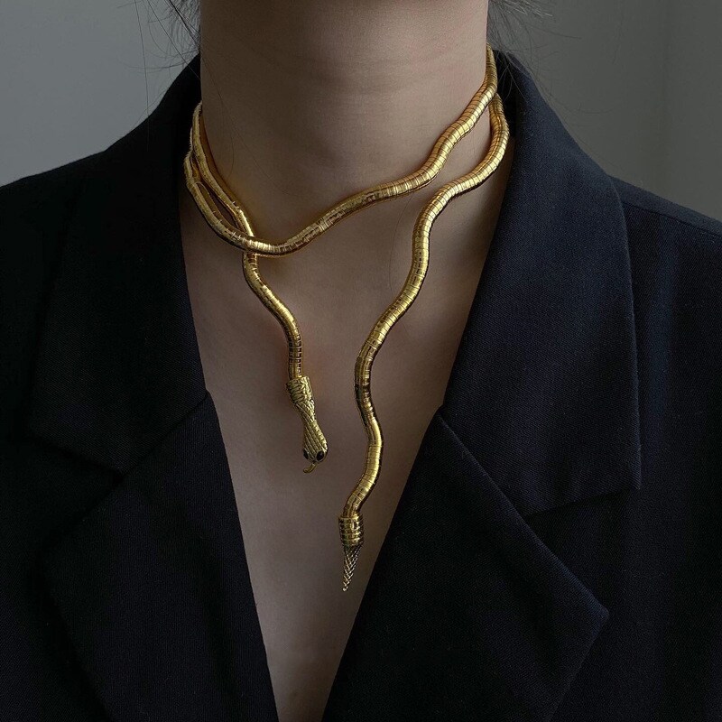 {hot} Bilandi Trendy Jewelry Snake Necklace Hot Selling Personality Design Soft Metal For Women Gift