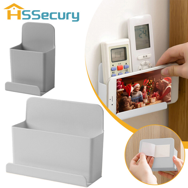 Hộp đựng điều khiển từ xa giá đỡ điện thoại di động giá lưu trữ kệ gắn tường điều khiển từ xa máy điều hòa