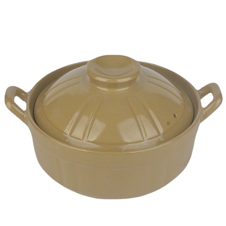 Casserole stew household ceramic Congee casserole soup pot gas clay lithium porcelain Little pan rice soup pot high temperature resistantDbubggu