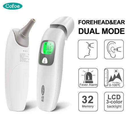 Cofoe Tri-color Backlight Digital Thermometer for Adults and Children