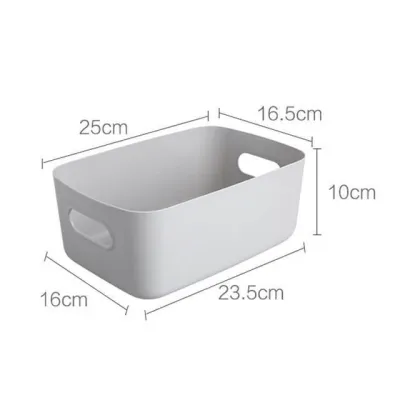 Desktop plastic box cosmetic storage box, kitchen storage box snack storage basket storage box (9)