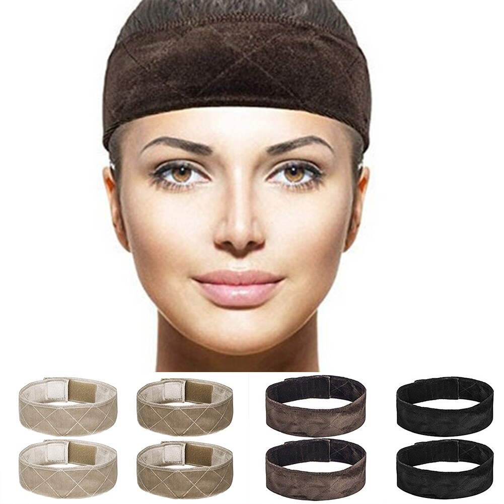 2 chiếc băng đô tóc giả nhung chống trượt cho nữ băng đô co giãn điều chỉnh được khăn buộc tóc