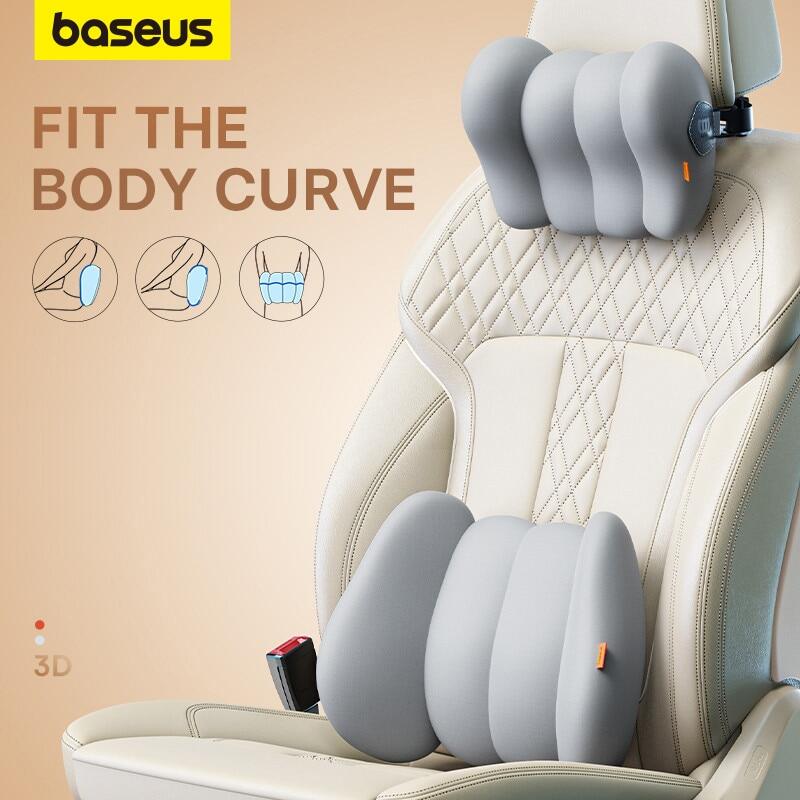 Baseus Car Headrest Waist Pillow 3D Memory Foam Seat Support For Home