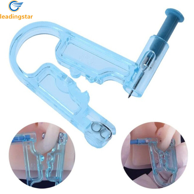 LeadingStar Fast Delivery Healthy Safety Asepsis Disposable Nose Ear Studs Piercing Gun Piercer Tool ราคา 11 บาท*ส่งฟรี