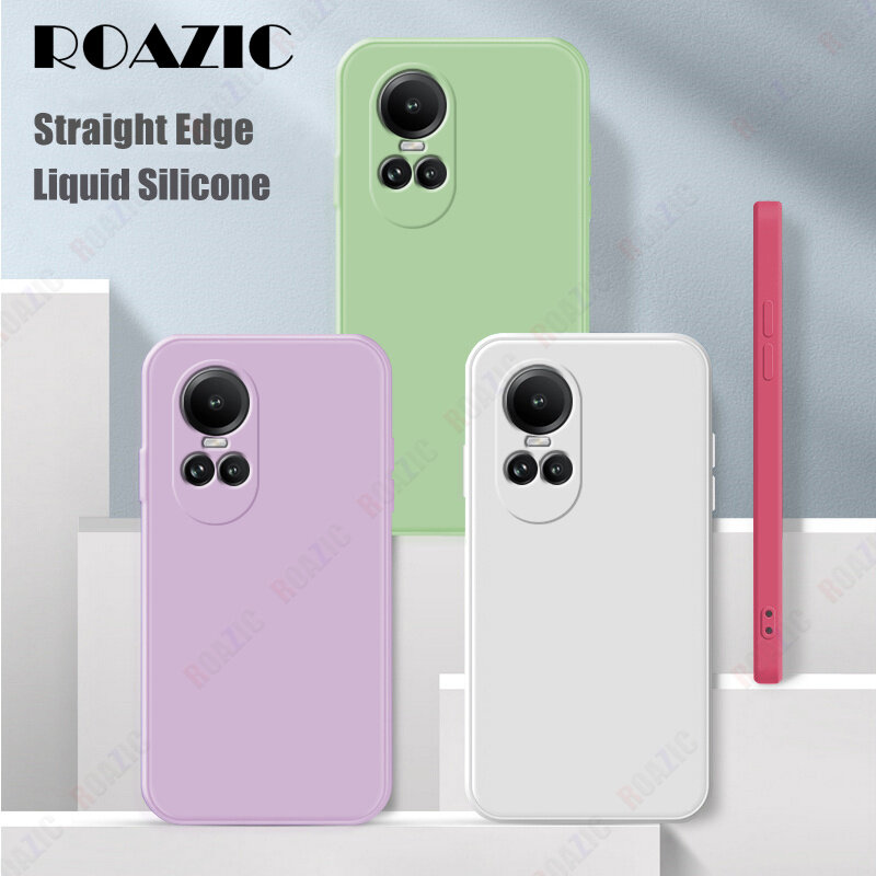 ROAZIC For OPPO Reno 10 5G Reno 10 Pro 5G Phone Case Soft Liquid Silicone