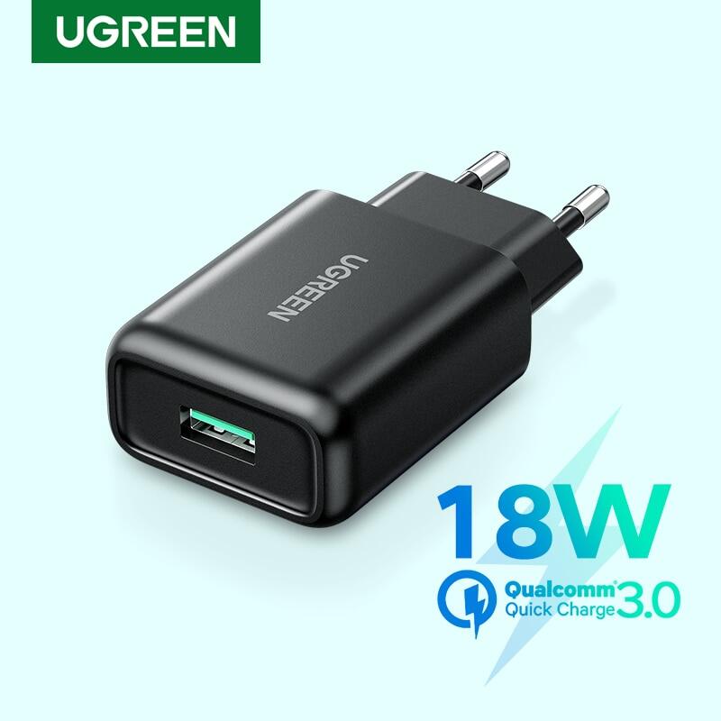 Ugreen USB sạc nhanh 3.0 QC 18W sạc USB QC3.0 sạc tường nhanh sạc điện