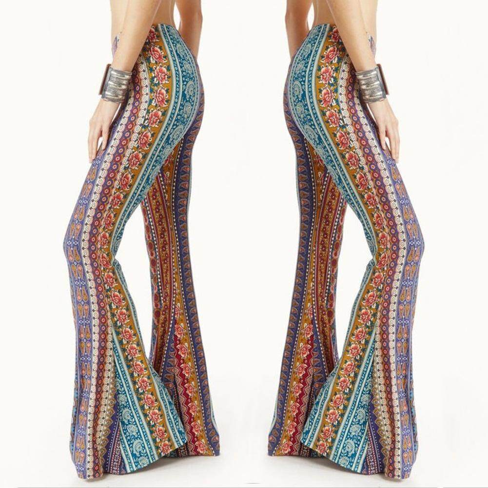 Patterned Bell Bottom Yoga Pants seeds.yonsei.ac.kr