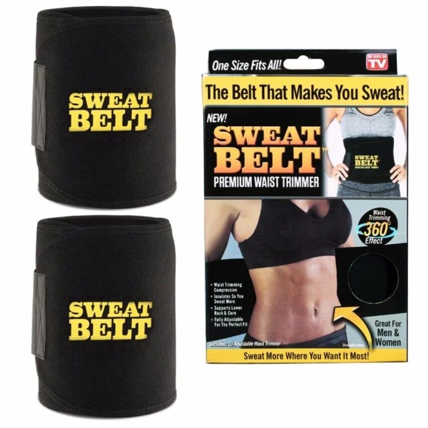 Bộ 2 đai nịt bụng giảm mỡ Sweat Belt, giảm mỡ bụng, giảm eo