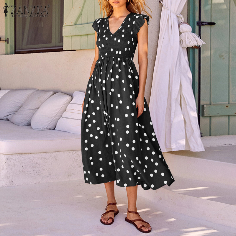 bohemian smocking dress