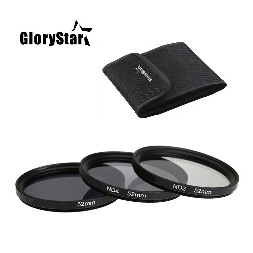 【Thriving】 GloryStar Bộ Kính Lọc Ống Kính ND2 ND4 ND8 Màu Xám 3 Trong 1 49Mm 52Mm 55Mm 58Mm 62Mm 67Mm 72Mm 77Mm Cho Máy Ảnh Pentax